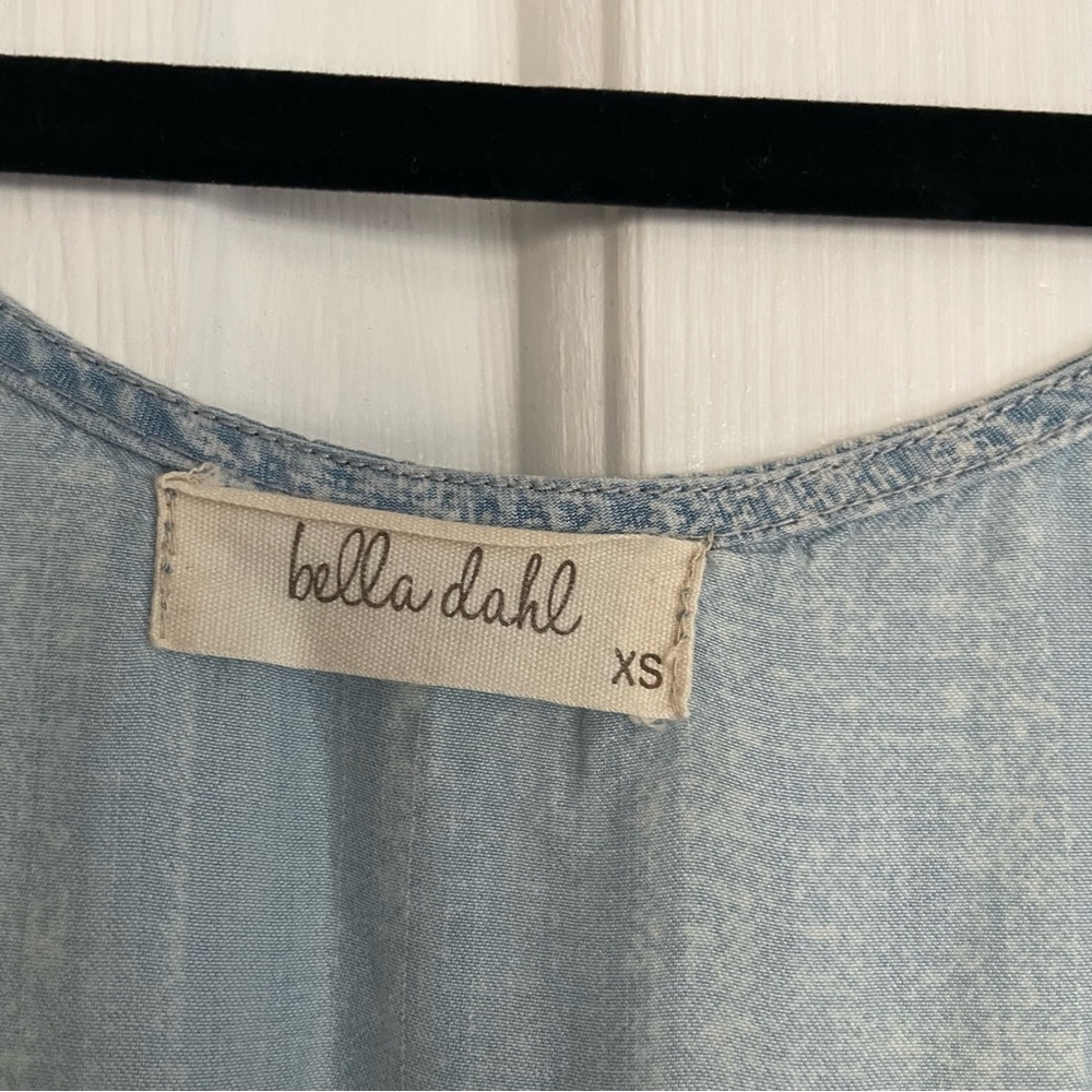 Bella Dahl Sleeveless Romper Blue and White - Picture 3 of 8